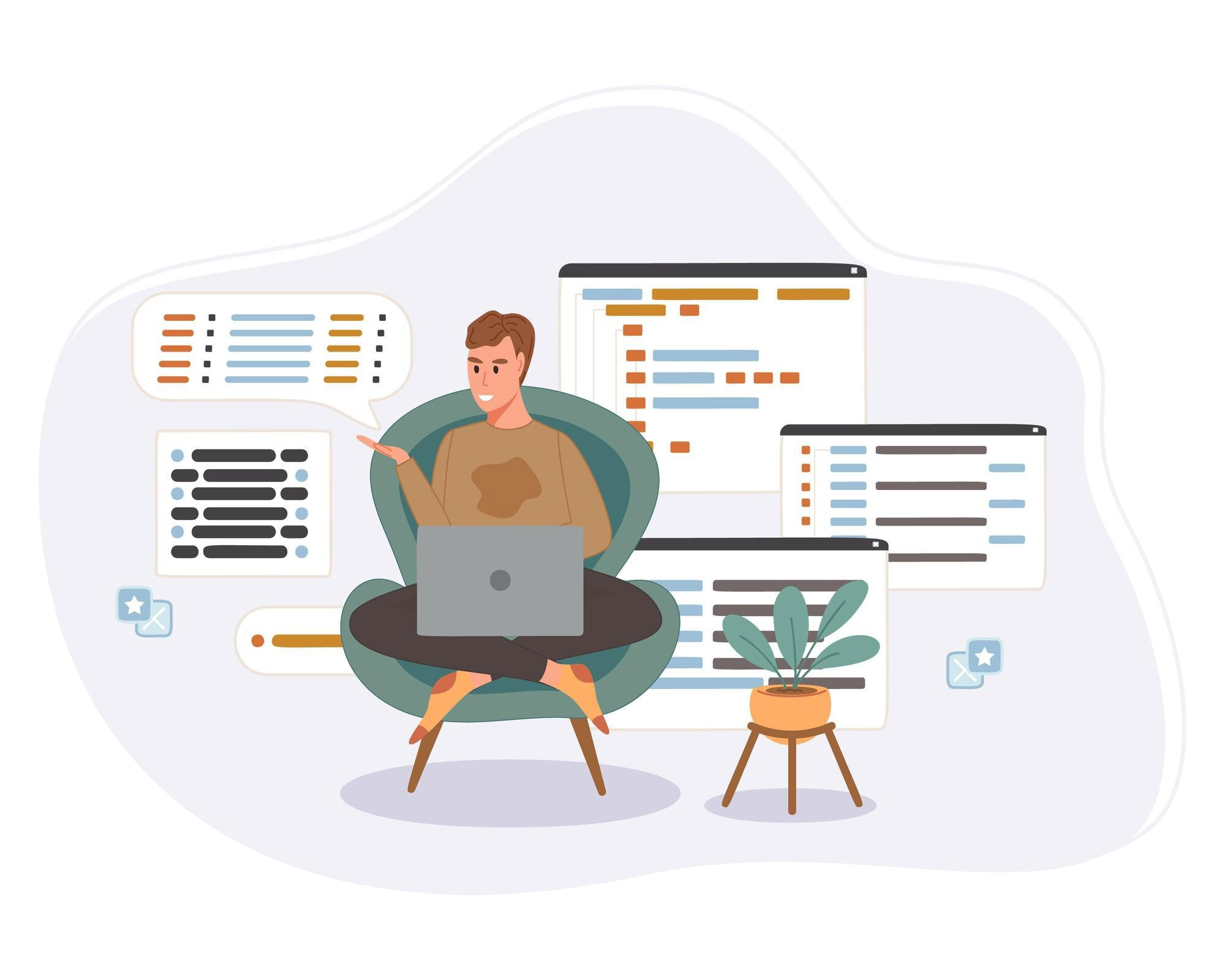 Coder Illustration